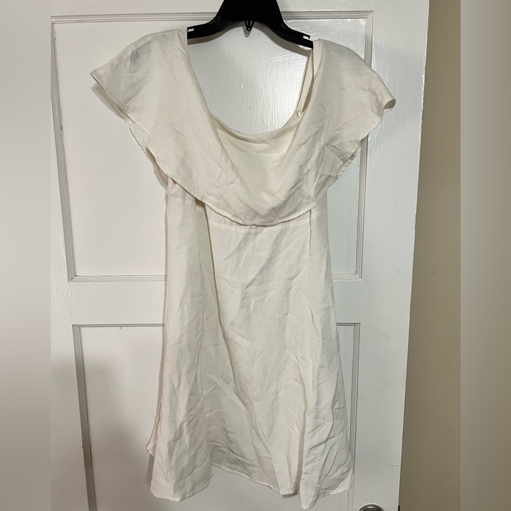 Cream linen Loft dress